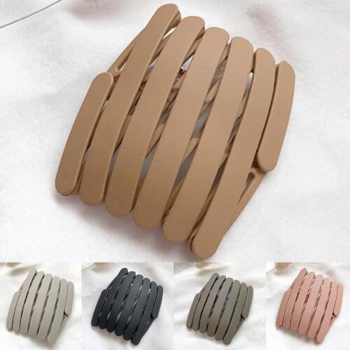 ABS Unique Women Retractable Anti-slip Tooth Hair Accessories Wavy Foldable Headband Hair Hoop for Daily Wear