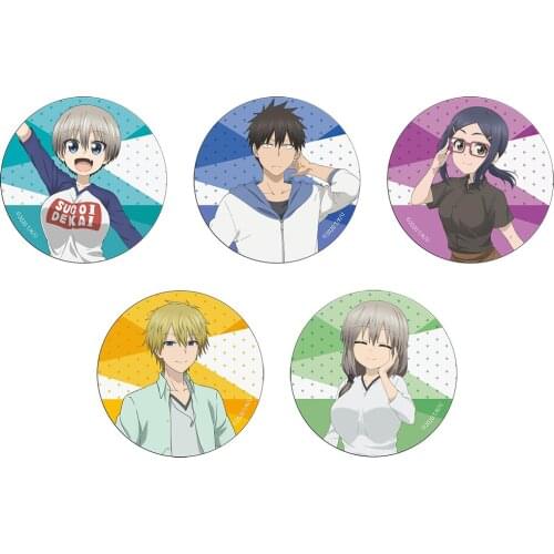Uzaki-chan Wants to Hang Out! Anime Hana Uzaki Ami Asai Shinichi Sakurai Itsuhito Sakaki Metal Badge Brooch Pins