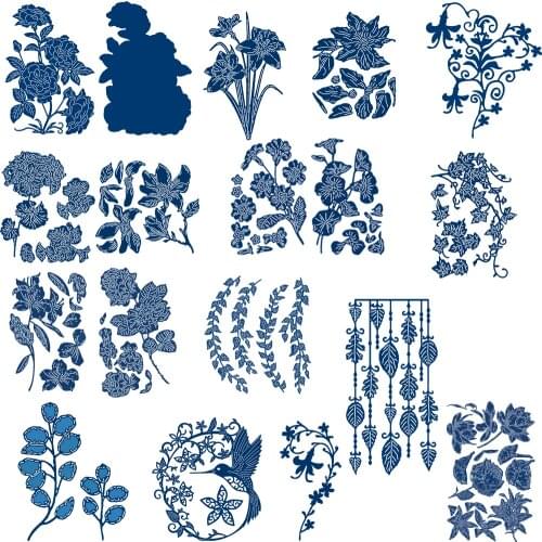 Wrap Branches Flower cutting dies DIY Scrapbooking Photo Album Embossing For Gift Card Making supplies Handcraft 2019