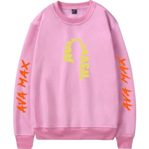 Ava Max Women Couple Hoodies Long Sleeve Sweatshirt 100% Cotton Tracksuit Sports Sweatshirt Winter Casual Loose Funny Printing