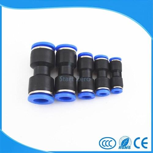 10Pcs Air Pneumatic Straight Push in Connectors Quick Fittings Air Pipe joint