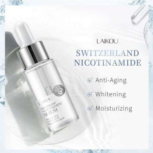 17ml Switzerland Nicotinamide Serum Acne Removal AntiAging Skin Whitening Japan Hyaluronic Acid Skincare Facecare Essense