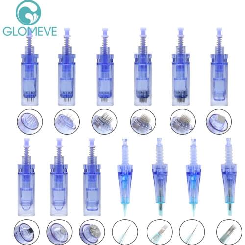 50PCS Derma Dr Pen A1 Needles Bayonet 9 /12/ 36 pin/ Nano Cartridge For Auto microneedling Tattoo Needle micro Skin Needling Tip