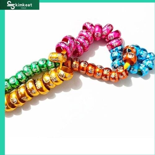 50Pcs/set Pet Bird Rings Customized Aluminium Birds Rings Pigeon Leg Bands Outdoor Flying Training Identification Foot Rings