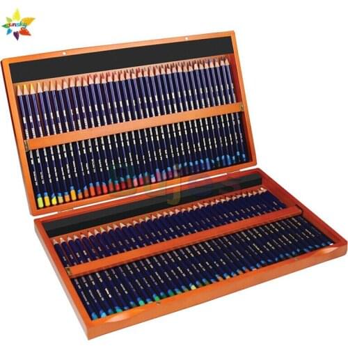 6/12/24//36/72 Non-toxic UK lapis de cor inktense Color Pencil Coloured Drawing Pencil Set Art Supplies derwent pencil wood box