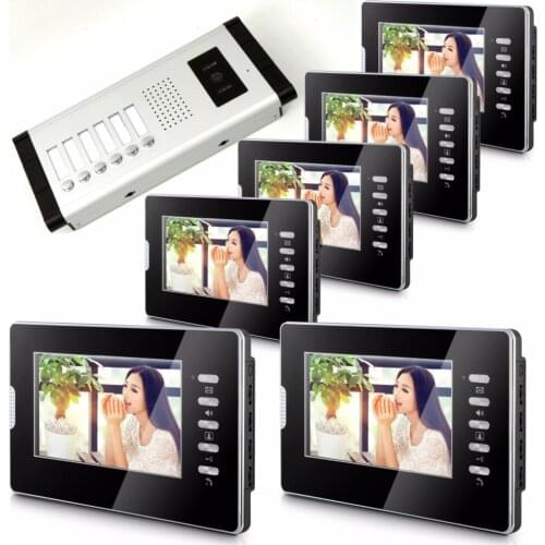 7 Inch TFT LCD Monitor Wired Intercom Video Door Phone