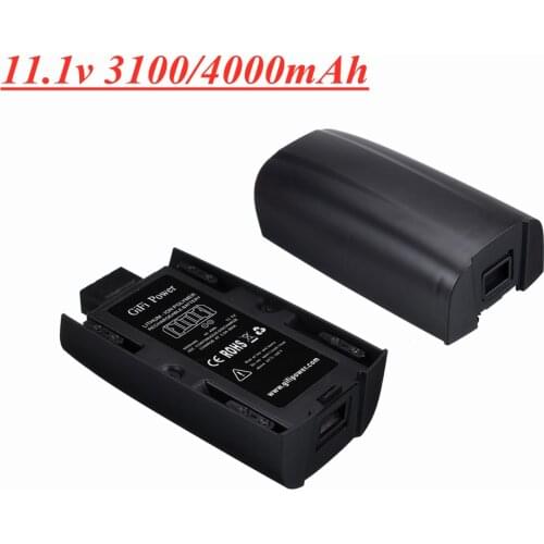 4000mAh 11.1V Rechargeable Lipo Battery for Parrot Bebop 2 Drone Spare Parts vs 11.1v 3100mah for Parrot Bebop 2 RC Drone