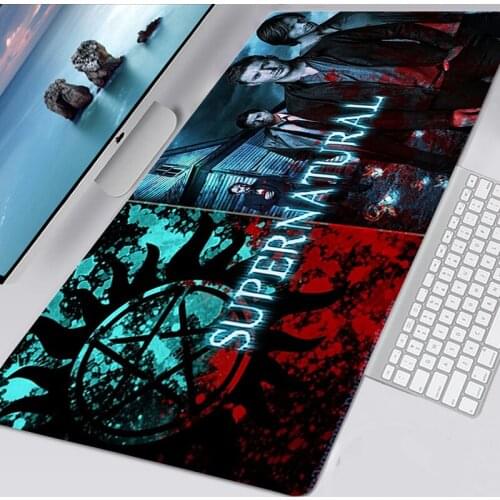 Large Alfombrilla Raton Mousepad L TV Supernatural Computer Gaming Accessories Non-slip Mouse Pad Tappetino Mouse Mausepad 30X90