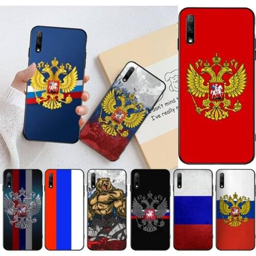 Russian Flag National Emblem Phone Case For Huawei Nova 6se 7 7pro 7se honor 7A 8A 7C Prime2019