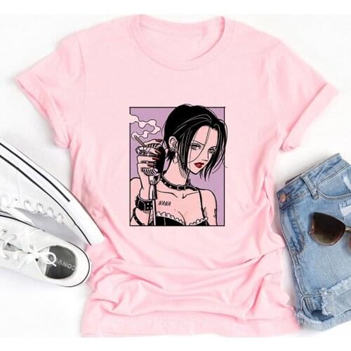 Anime Nana Osaki T Shirt Women Kawaii Nana Manga Graphic Tees Harajuku Summer Tops Cartoon Streetwear Female Oversized T Shirt
