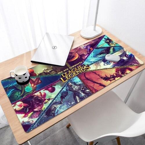Gamer Play Mats Large Size Game Mouse Pad LOL Rubber Mouse Durable Desktop Mousepad Accept Design Super Grande Large Game