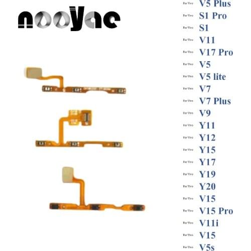 For Vivo V5 S1 Pro V15 V11 V11i V17 V5s V5 lite V7 Plus V9 Y11 Y12 Y15 Power On Off Volume Up Down Buttons Flex Cable Ribbon