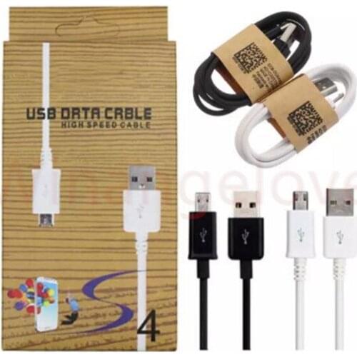 1m Micro USB Cable Data Sync Charging accessory bundles for Samsung Galaxy S6 S4 Note 2 With retail box