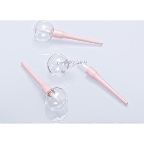6ML 10/30/50/100/200pcs Round Ball Cosmetic Lip Gloss Packing Bottle, Plastic Creative Clear Liquid Lipstick Refillable Tube