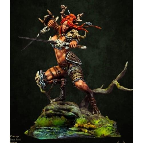 1/24 MULTIKIT MINIATURE, With base, Resin Model Figure GK, Fantasy theme, Unassembled and unpainted kit