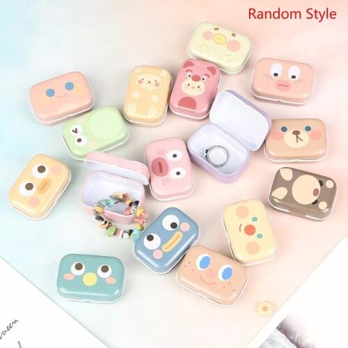 Cartoon Mini Tin Box Sealed Jar Packing Boxes Jewelry Storage Cans Coin Gift Box