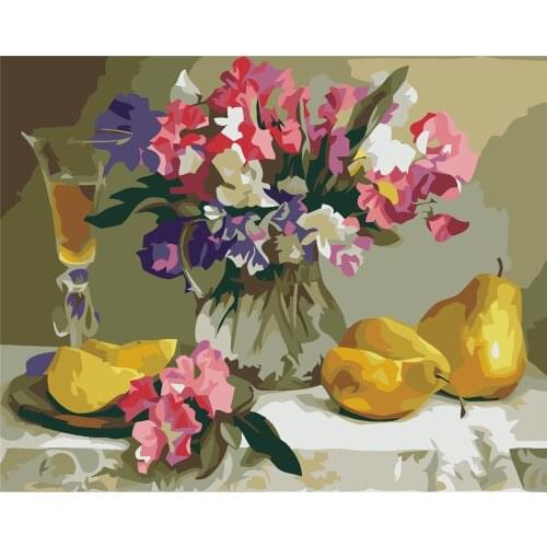 Fantastic Style Painting By Numbers Fox Animal Oil Painting Wall Art Coloring By Numbers On Canvas Kits Handpainted Gifts