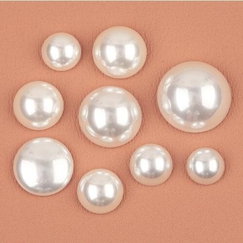 HAOSAW Imitation Pearl Patch/Choose/Jewelry Accessories/Smooth/Round Shape/Jewelry Findings & Components/DIY Making/Hand Made
