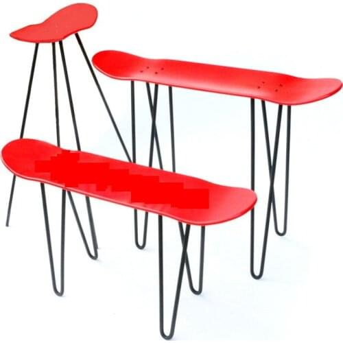 New Solid Skateboard Stool Bracket Skateboard Chair Leg Bracket Iron Shoe Changing Stool Foot Accessories General Dropshipping