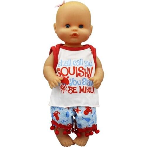 New Fashion suit doll Clothes Fit 35cm Nenuco Doll Nenuco su Hermanita Doll Accessories