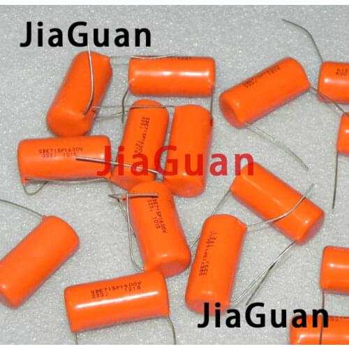 10PCS CDE SPRAGUE SBE715P 1600V0.033UF P35MM Orange fever film capacitor MKP 333J 333/1600V 715P 0.033UF 1600V