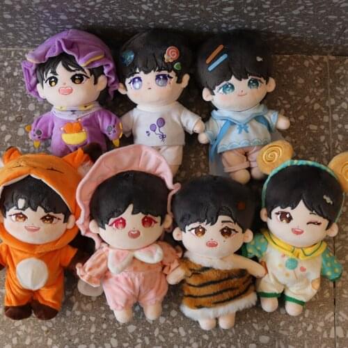 Yuri Singer Teens Song Yaxuan Liu Yaowen Ding Chengxi Star Plush 20cm Doll Toy with Clothes Clothing BJYX Gift C