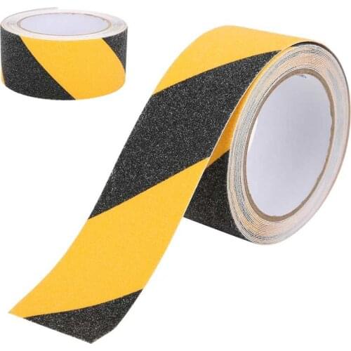 Warning Tapes PVC Black Yellow Non-Slip Tape Frosted Waterproof Floor Warning Adhesive Tapes 50mm x 5m