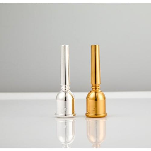 Professional Trumpet Mouthpiece 3C/5C/7C Size Sliver or Brass Plated Musical Trumpet Accessories Parts