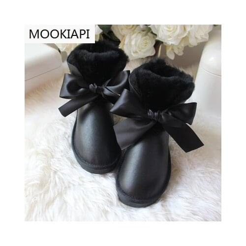 Chinas latest high-quality snow boots in 2019, real sheepskin, natural wool, womens shoes, free delivery