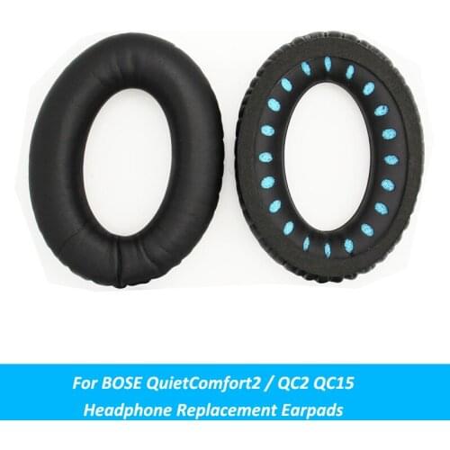Replacement Black Ear Pads Cushion Earpads Parts For BOSE QuietComfort2 / QC2 QC15 Headphones Accessory