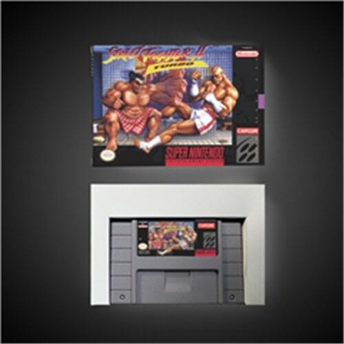 Street Game Fighter II Turbo Hyper Fighting - Action Game Card US Version with Retail Box