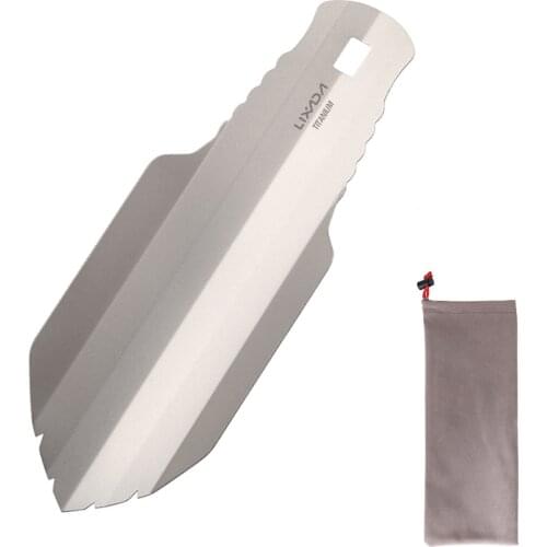 Pure Titanium Ultralight Backpacking Potty Trowel Outdoor Compact Poop Shovel/Trowel Multi Tool for Hiking Camping and Survival