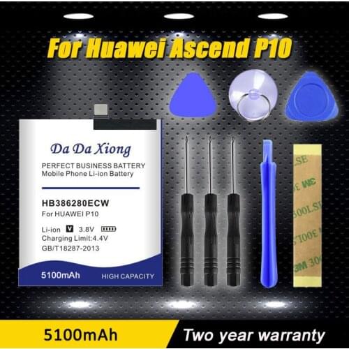 High quality 4850mAh HB386280ECW Battery for Huawei Ascend P10 Phone battery