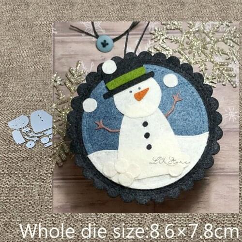 XLDesign Craft Metal Cutting Die cut dies snowman decoration scrapbook Album Paper Card Craft Embossing die cuts