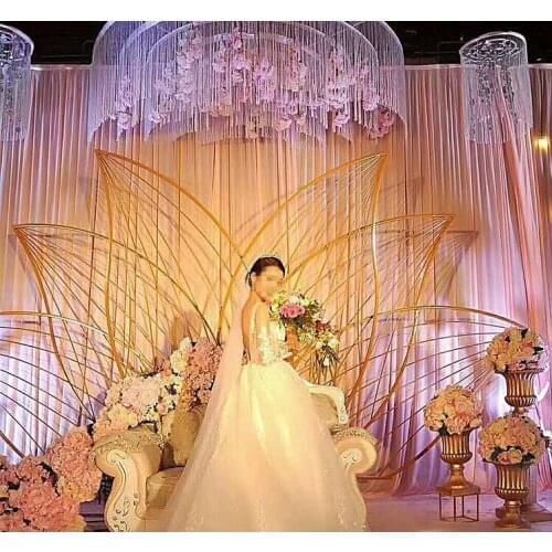Wedding ceremony iron art stage screen background wedding ceremony arch door background wedding ceremony iron art screen
