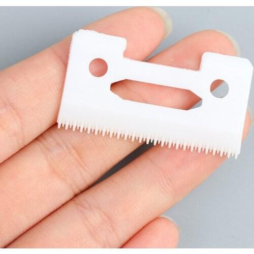 1PCS 2-Hole Stagger-Tooth Ceramic Movable Blade Cordless Clipper Replaceable Blade