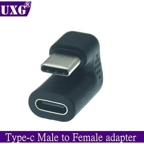 180 Degree Right Angle USB 3.1 Type C Male to Female USB-C Converter Adapter for Smart Phone for Samsung S9 S8 Note 9