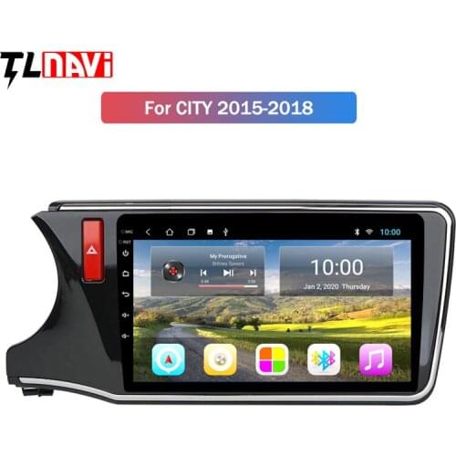 2G RAM 10.1 inch Android 10 Car GPS Navigation For Honda City Greiz Gienia 2015-2018 Support Stereo Audio Radio