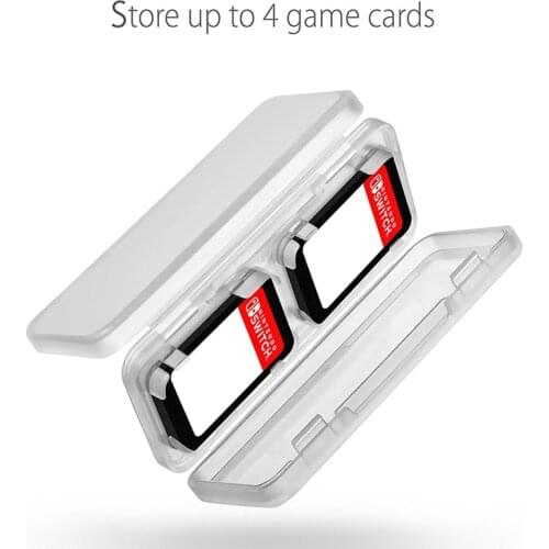 With 4 Slots 4-in-1 Game Cards Storage Box for Nintend Switch Cards Game Card Protector Video Card Case Storage Case
