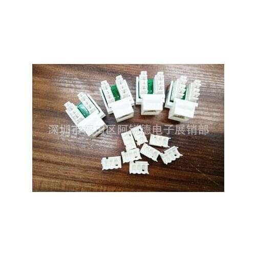 500pcs CAT5E UTP network module Tool-free RJ45 connector socket Computer Outlet cable adapter Keystone