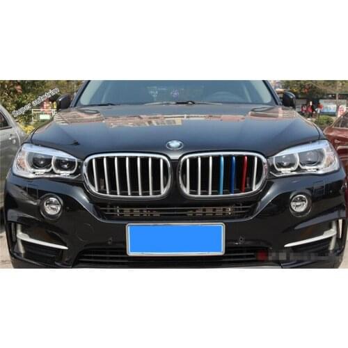 Lapetus Accessories Exterior ABS Front Head Grille Grill Cover Trim 2 Model For BMW X5 F15 2014 - 2017 / X6 F16 2015 - 2018