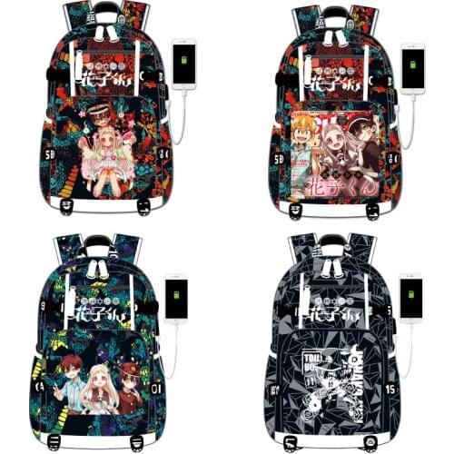 Anime Toilet-bound Jibaku Shounen Hanako Kun Cosplay Backpack Student School Shoulder Bag Laptop Travel Rucksack Gift