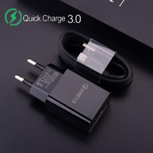 12V 2A 3A QC 3.0 Quick Charger For Samsung S8 Huawei Xiaomi Redmi Micro USB Type C Cable Usb Charger Fast Charger USB C Adapter