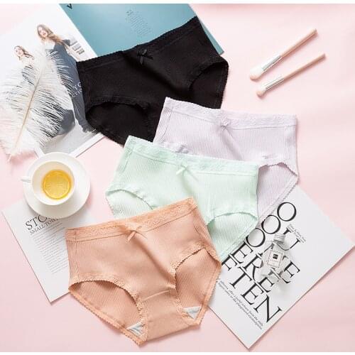 BZEL 2Pcs/lot Hot Sale Womens Underwear High Quality Womens Cotton Briefs Girls Panties Solid Fashion Briefs Dropship Big Size