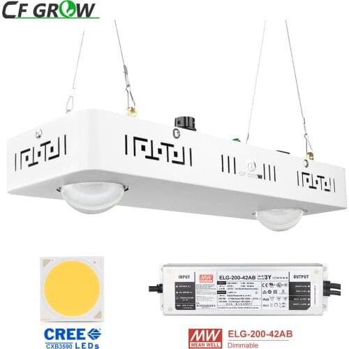 Dimmable COB LED Grow Light Full Spectrum CREE CXB3590 100W 200W 400W 600W Growing Lamp for Indoor Plant Growth Panel Lighting