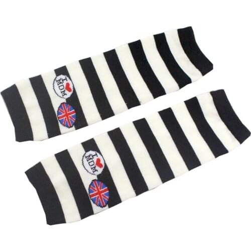 Baby Knee Pad Kids Socks Leg Warmers Kneepad Protector Rainbow Striped Newborn Girls Leggings Tights Boys Kawaii Toddlers