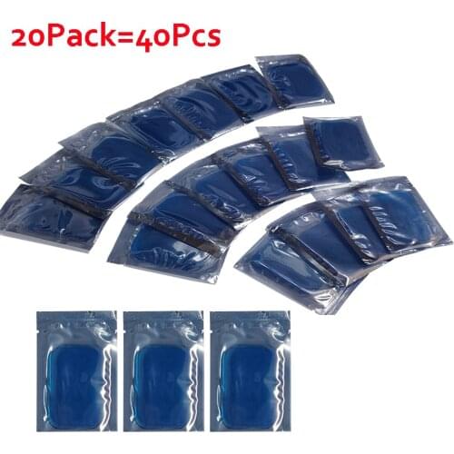 40PCS(20Pack) ABS Hydrogel Sticker Gel Pad Sheet For Hip Trainer EMS Muscle Stimulator Abdominal Muscle Trainer Home Gym Fitness