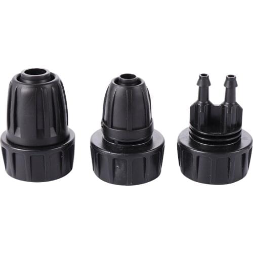 DN16 / 8/11 / 4/7mm Pipe Hose Interface 3/4" Inner Thread Locked Straight 2-way Connector Garden Irrigation Watering System
