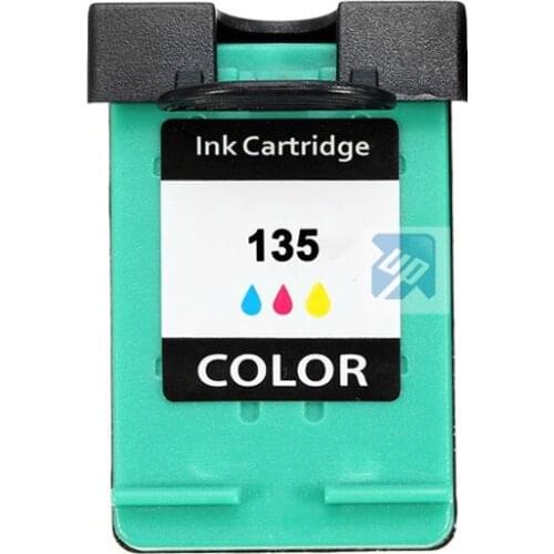 UP brand 1pcs Remanufactured Ink Cartridges Compatible for HP 135 for HP DJ 6840/5740/Photosmart 2710/2610 Printer