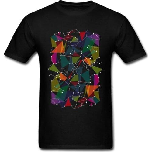 Sleeve Tee-Shirts Free Shipping Colored Geometric Star Map Coordinate Zodiac Print Men T Shirts New Arrival Sweatshirt Teeshirt